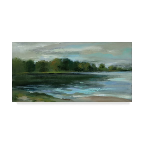 Trademark Fine Art 'Late Afternoon Stillness Crop' Canvas Art by Silvia Vassileva