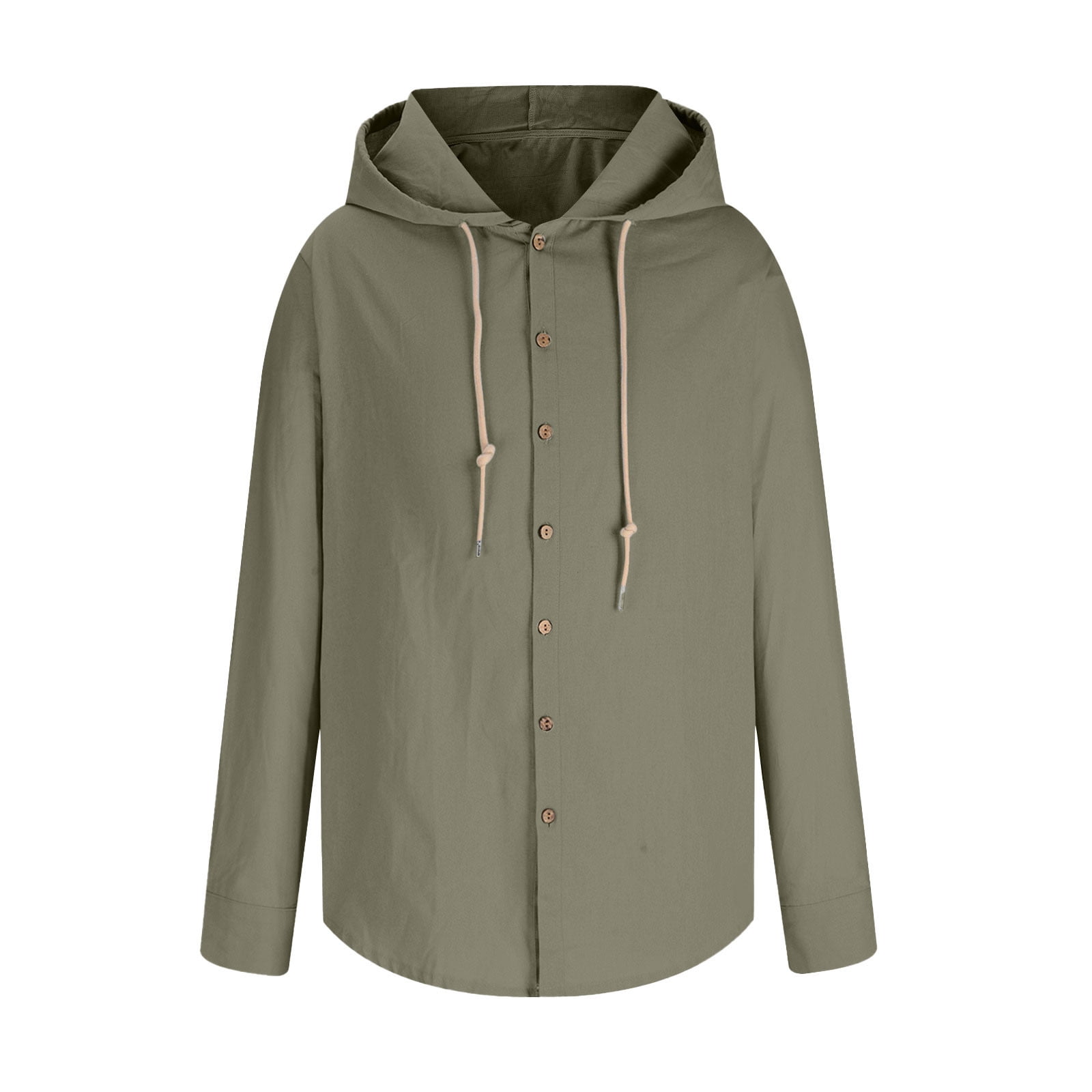 UVEASISHA Cotton Linen Hoodie for Men 2025 Summer Breathable Beach