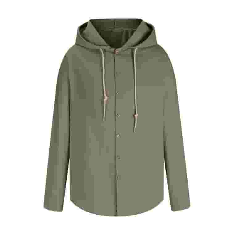 UVEASISHA Cotton Linen Hoodie for Men 2025 Summer Breathable Beach