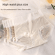 thumbnail image 3 of Ropa interior de cintura alta para mujer, ultrafina, de seda de hielo, sin costuras, de algodón transpirable, antibacteriana, talla grande, 200 kg, ropa interior flotante de verano, 3 of 6