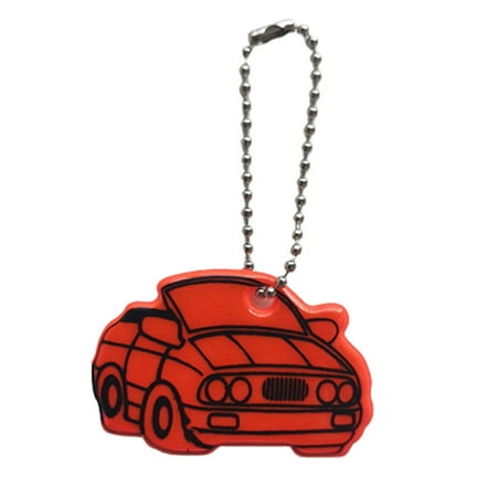 

Portable Key Chain Pendant Reflective Car Tags Keychain Holder with 11 Colors for Car Keys Wallet Saddle Bag Light Blue