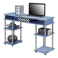 thumbnail image 3 of Pemberly Row Bureau d'Étudiant Moderne Sans Outils, Fini Bois Bleu, 3 of 6