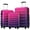 Pink, variant on Yougu Hardshell Luggage Sets 3 Piece Gradient Color Expandable Suitcase with Spinner Wheels and TSA , 20" 24" 28" ,Purple Gradient Pink