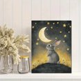 thumbnail image 2 of Qisvanset Night Sky Rabbit Canvas Print, 40x30cm for Living Room Nursery Hallway, 2 of 8