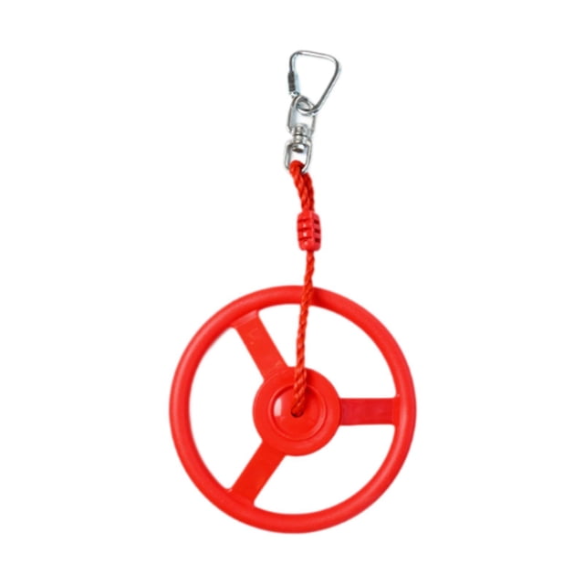 Ethern Volant de Jeu pour Enfants Playground Portable Gym Entraînement Physique Extérieur Roue de Terrain de Jeu Rouge