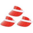 thumbnail image 2 of Plastics Sun Visors Multicolored UV Protection Hat Cap Headwear for Golf Tennis Cycle, 2 of 7