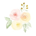 thumbnail image 3 of Price, Lucille 20x24 Black Modern Framed Museum Art Print Titled - Watercolor Roses II, 3 of 5