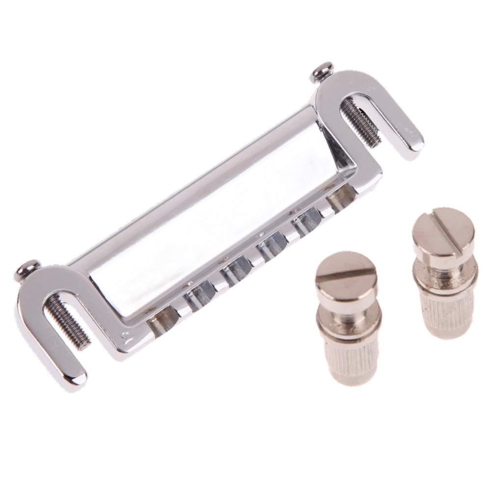 LP Electric Guitar Wraparound Bridge Tailpiece Studs Chrome Style