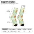 thumbnail image 2 of Fotbe Tropical Flowers Calcetas Largas con Estampado para Hombre y Mujer – Calcetas de Compresión Transpirables y Elásticas, Viajar y Uso Diario Talla 5-11, 2 of 6