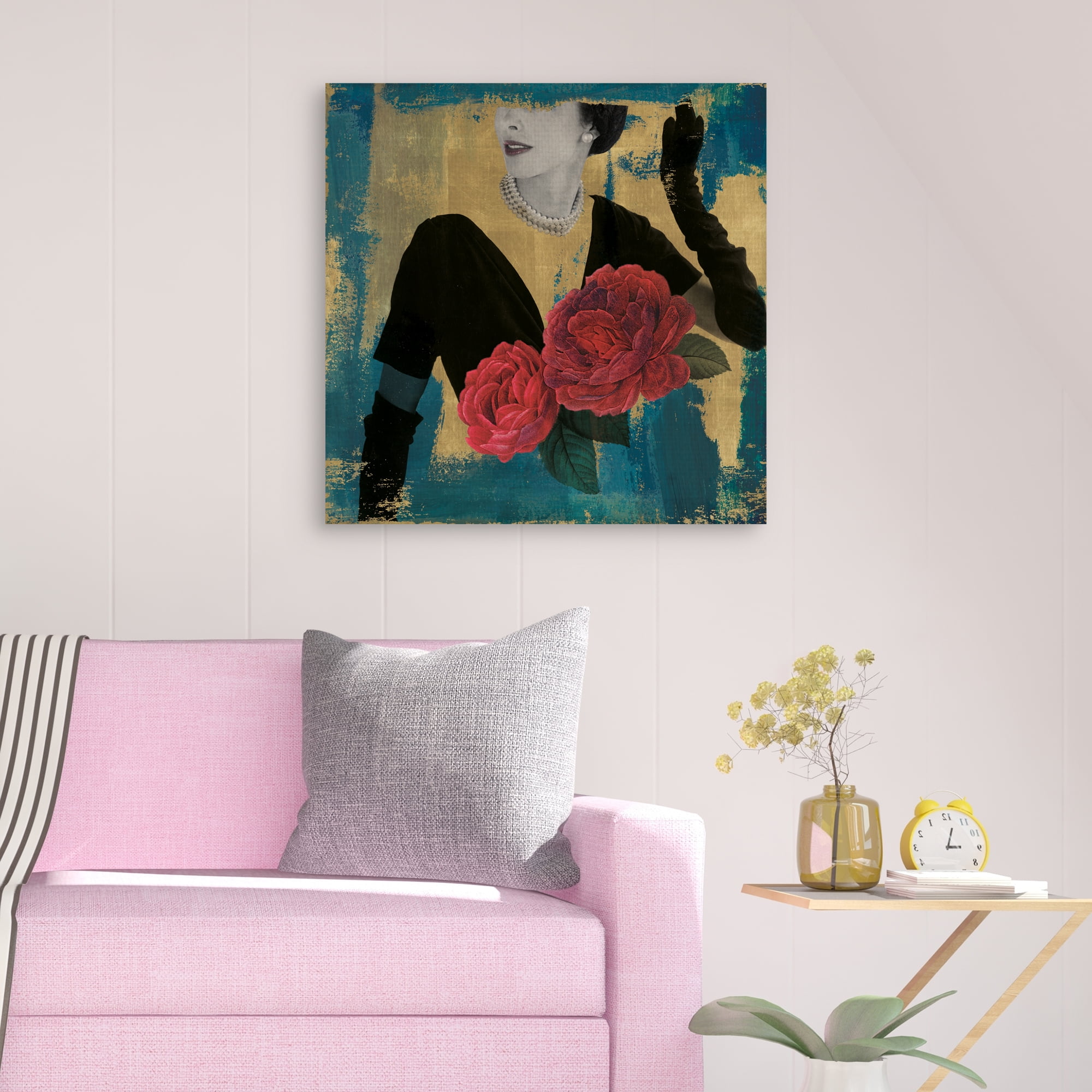 Floral Fashionista by Eccentric Accents Canvas Art Print