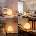 thumbnail image 6 of HIBIBUD Egg Night Light, Rechargeable Egg Light Baby Night Light with Stepless Dimming, Touch Control & 1 Hour Timer, Soft Baby Light for Nursery, 6 of 7