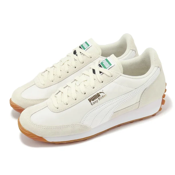 PU & MA Easy Rider Vintage Alpine Snow White Gold Men Unisex Casual Shoes 399028-18