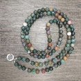 thumbnail image 2 of Self-discovery 108 Natural Indian Agate Mala Beads Bracelet For Yoga Meditation, 2 of 4