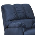 thumbnail image 3 of Fabric Upholstered Rocker Recliner with Tufted Backrest Blue - Saltoro Sherpi, 3 of 5