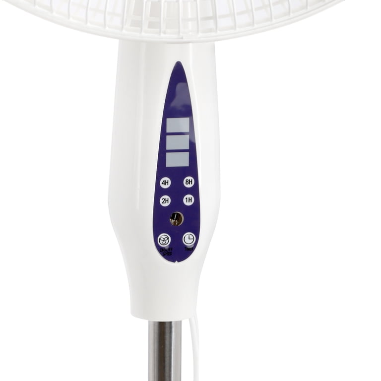 VieAir 16" Oscillating Stand Fan, White, Remote Control photo 4
