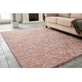 thumbnail image 3 of Lily Luxury Chinchilla Faux Fur Abstract Gilded Rectangular Area Rug, 3 of 8
