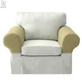 thumbnail image 2 of Gustave Stretch Pixel 2 Piece Armrest Furniture Cover Slipcover (Yellow), 2 of 8