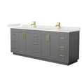 thumbnail image 3 of Wyndham Collection Wcf292984d-Qtz-Unsmxx Miranda 84" Free Standing Double Basin Vanity Set, 3 of 7
