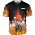 thumbnail image 2 of Mostprints Personalized Bowling Baseball Jersey Custom Bowling Shirts Bowling Gift Bowling Jersey Bowling Shirt Men Womens (S), 2 of 4