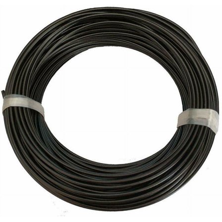 Vinyl Coated Stainless Steel 304 Cable Wire Rope 7x19, Black, 1/8" - 3/16" (100 ft)