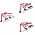 thumbnail image 1 of 3X Dual Port SATA Serial Cable to ESATA Bracket Adapter Cable, 1 of 2