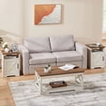 AMERLIFE 3-Piece Farmhouse Table Set Includes Coffee Table& Two End ...