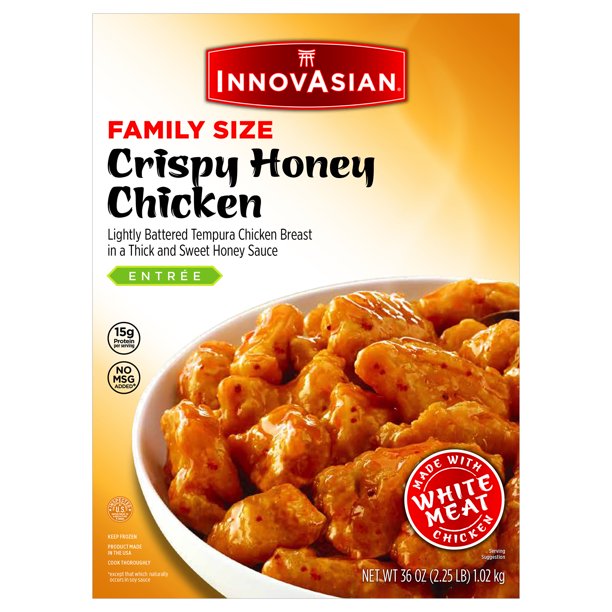 Innovasian Crispy Honey Chicken Family Size Frozen Asian Entree 36 Oz Walmart Com Walmart Com