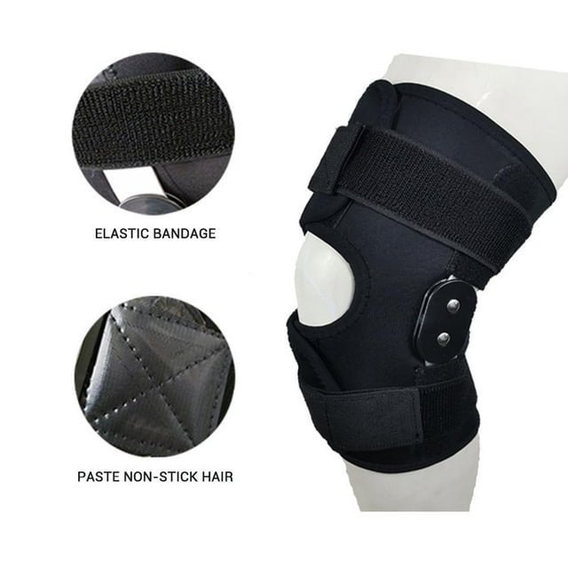 Langgg Aluminium Knee Twin Hinged Support Grade Breathable Open Patella Brace No.2