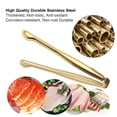 thumbnail image 4 of Kitchen Utensil Set Gold Stainless Mini Service Tongs 6 Inch Tongs Stainless Sugar Cube Tongs Ice Tongs Mini Food Clip Food Bread Clip Sugar Cube Clip Ice Clip Ice Cube Clip, 4 of 5