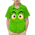 thumbnail image 2 of Piuwrlz 2 Years Boys Short polo Sleeve Toddler Funny Graphic Shirts Tops Pocket Pullover T Shirts Green Size 2 Years, 2 of 9