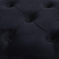 thumbnail image 5 of DecMode Metal Bench with Velvet Seat, Black, 5 of 9