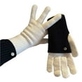 thumbnail image 3 of Xdegoge Winter Gloves for Men Women Unisex Knit Touchscreen Gloves Fashion Casual Warm Outdoor Snow Activities Glove Stylish Color Block Glove, 3 of 5