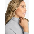 thumbnail image 5 of Jessica London Women's Plus Size Long Sleeve Mockneck Tee, 5 of 5