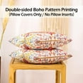 thumbnail image 2 of Boho Throw Pillow Covers 18x18 Set of 2 Burnt Orange Terracotta Rust Colored Throw Pillows Boho Home Decor for Bedroom Living Room Couch & Sofa (No Inserts), 2 of 6