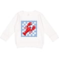 thumbnail image 2 of Inktastic Lobster Checkered Stamp Coastal Toddler Sweatshirt, 2 of 4