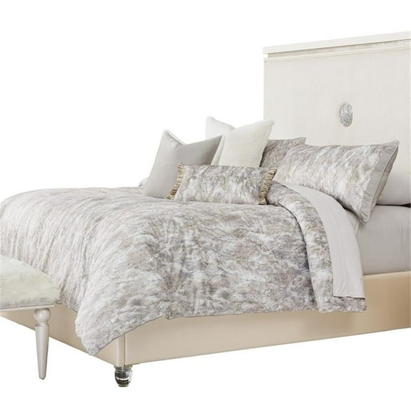 Michael Amini Odessa 6-Piece Queen Comforter Set - Mist