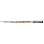 Pentel Gel Pen Roller for Fabric, Black, Water-Based Pigment