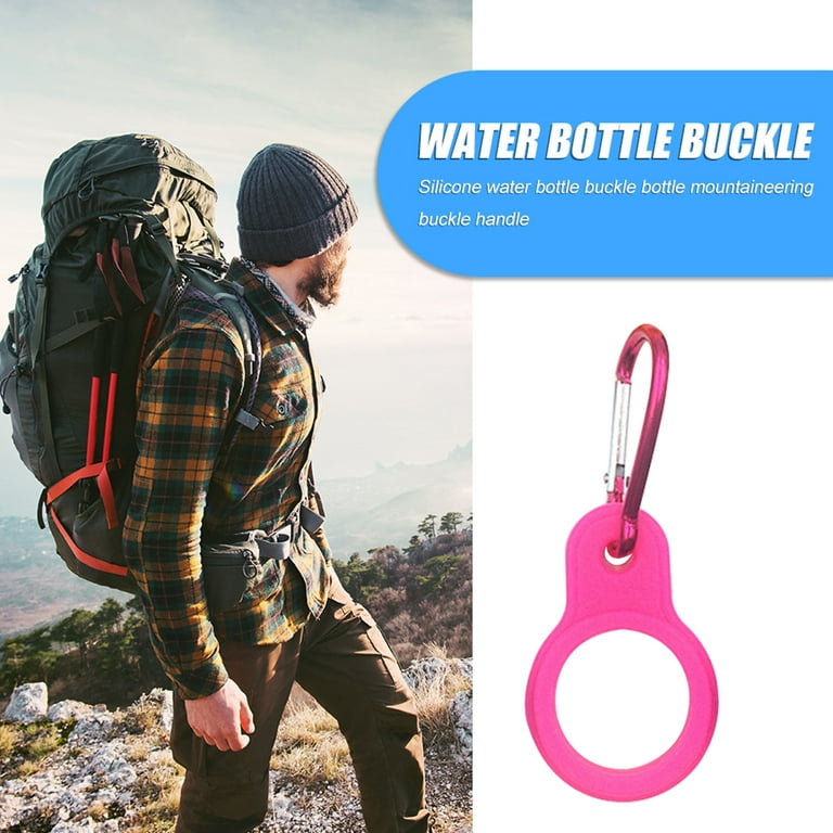 Silicone Sports Kettle Buckle Outdoor Carabiner Water Bottle