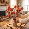 thumbnail image 5 of Artificial Pumpkins Stems Autumn Pumpkins Branches Fake Pumpkin Twig Picks for Thanksgiving Table Centerpieces Seasonal Home Floral Arrangement Vase Filler Decor B, 5 of 6