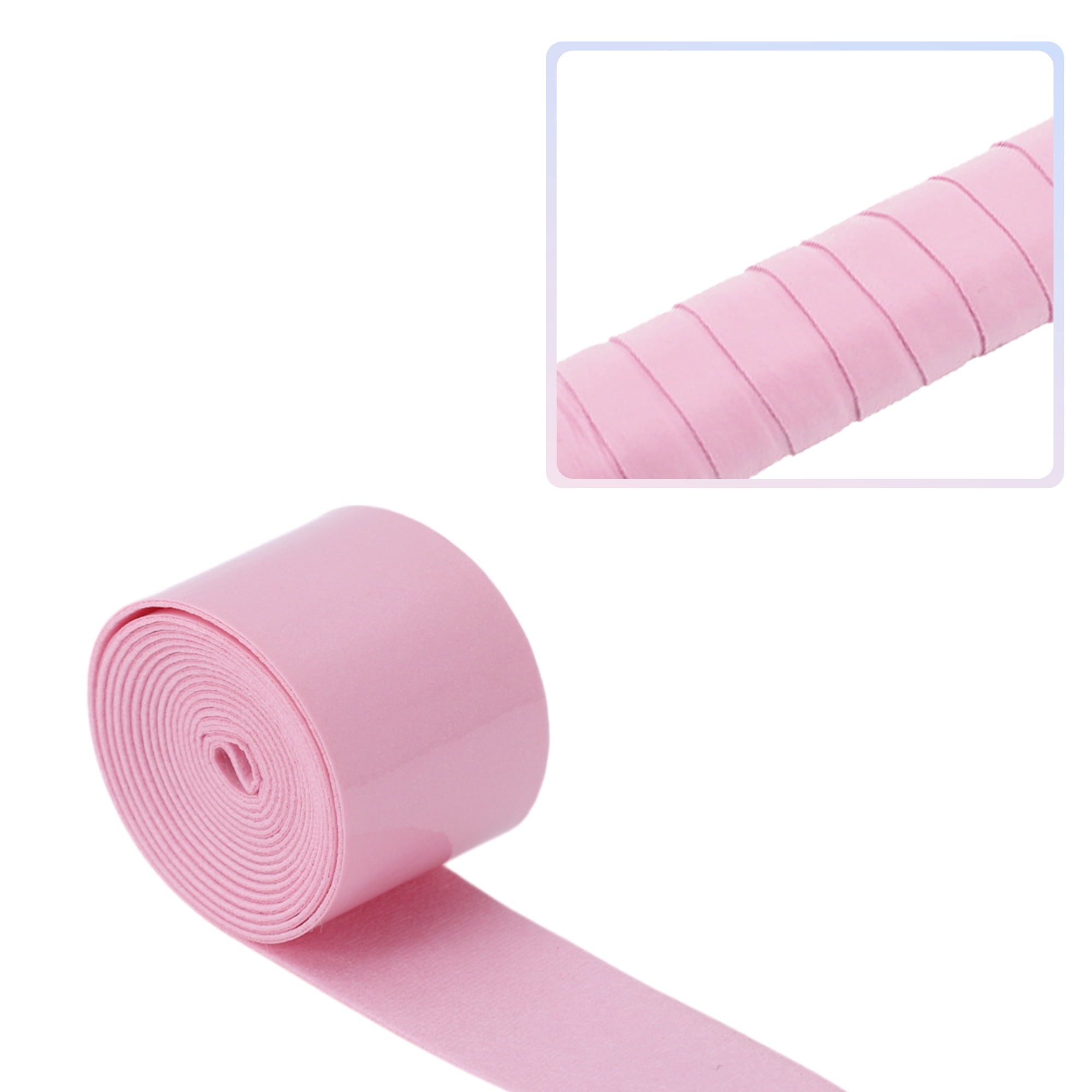 Unique Bargains 2 Pcs Tennis Racket Grip Tape Light Pink