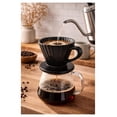 thumbnail image 2 of "" ceramic pour over coffee dripper, 8 Ounce, Matte Black, 2 of 3