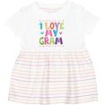 thumbnail image 3 of Inktastic I Love My Gram for Grandkids Girls Baby Dress, 3 of 5