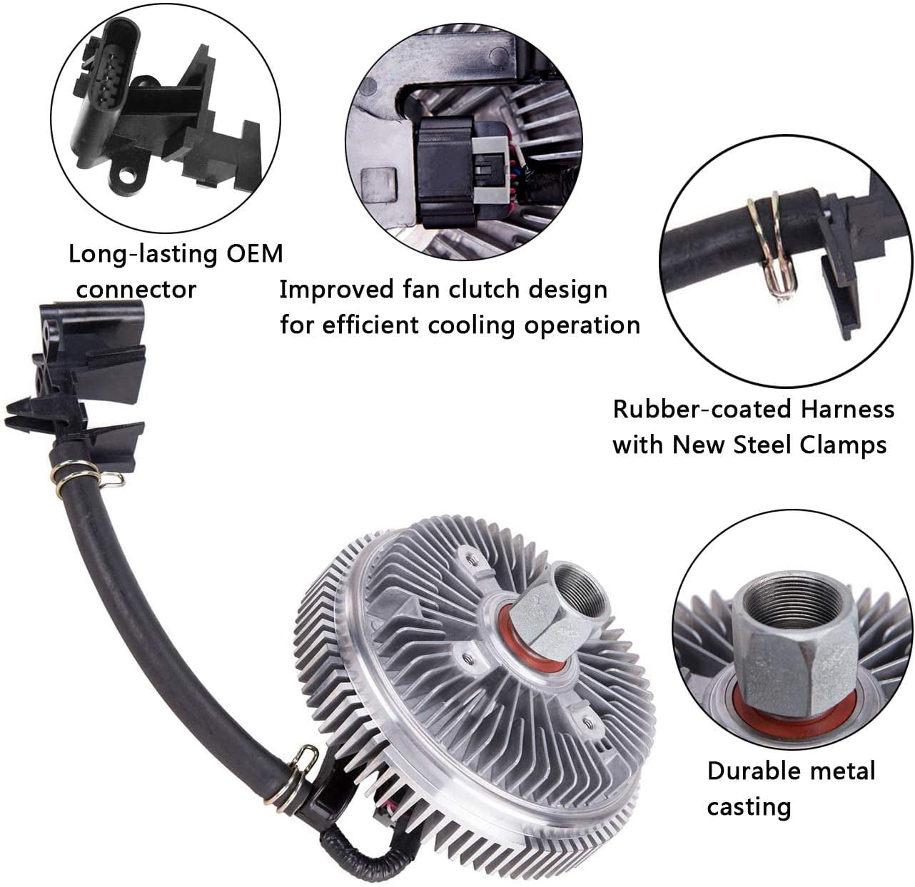 Buy Topaz 25790869 Electric Radiator Cooling Fan Clutch For 02 09 Chevy Trailblazer Ssr Gmc Envoy Bravada Saab 9 7x 4 2l 5 3 3200 Online In Netherlands 113699568