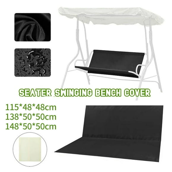 Housse de Coussin de Balançoire Housse de Siège 600D Oxford UV Résistant Swing Siège Chaise de Balançoire Anti-Poussière pour Jardin de Patio Extérieur 138 * 50 * 50cm