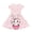 Bunny Egg Design, variant on Easter Bunny Eggs Polyester Spandex Girls Short Sleeve Casual Long Dress Breathable Comfortable Kids Girls Short Sleeve Long Dress 2-14 Years Old 1 pc