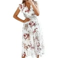 thumbnail image 1 of Pompotops Femmes Pyjamas Solide Licol Combinaison Pantalon Large Décontracté, 1 of 9