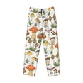 thumbnail image 6 of Uemuo Mushrooms Pattern Men's Wide Leg Palazzo Lounge Pants with Pockets Light Weight Loose Comfy Casual Pajama Pants-, 6 of 9