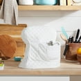 thumbnail image 2 of KITCHENAID Fitted Tilt-Head Solid Stand Mixer Cover with Storage Pocket, Quilted 100% Cotton, White, 14.4"x18"x10", 2 of 10