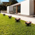 thumbnail image 4 of Luces solares de loto para exteriores, luz LED solar para jardín, resistente al agua, para decoración, mesa, suelo, patio, pasarela, paisaje, luces LED de flor de loto de vidrio y metal, 4 of 7