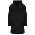 thumbnail image 4 of UngA Long Hoodie for Women Fashion Sweatshirts Comfortable Long Fleece Sweatshirt with Pockets Hoodie Zip Up Women (Black,L), 4 of 6